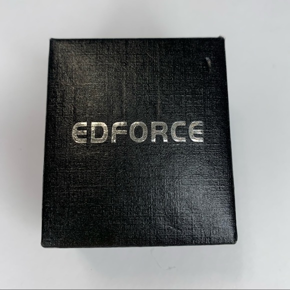 Edforce Stainless Steel Men's Women's Two Pairs Stud/Small Huggie Hoop Earrings - Picture 5 of 6